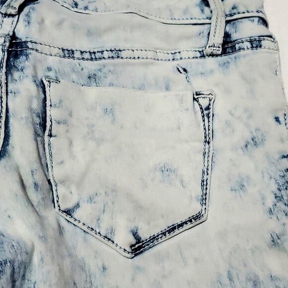 Mossimo Mid Rise Bleached Jeans Leggings Jeggings - Picture 8 of 11